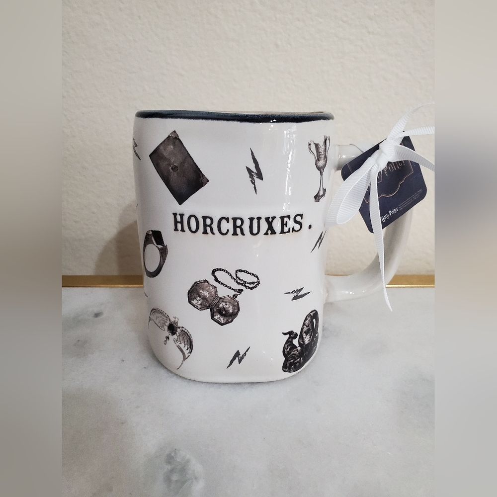 NWT Rae Dunn Harry Potter White Horcruxes Ceramic Mug